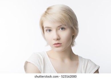 Portrait of a young girl in high key - Shutterstock ID 523162000