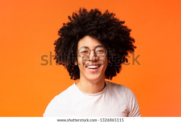 Portrait Young Happy Black Millennial Guy Stock Photo Edit Now