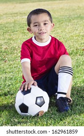 Portrait Of A Young Hispanic Soccer Player