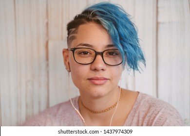 Portrait Of A Young Lesbian Woman Proud To Be Gay.