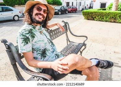 Portrait Of A Young Male Traveler