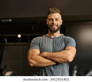 Portrait of a young man and a black woman exercising in a gym, running using  thereadmill machine equipment, healthy lifestyle and cardio exercise at fitness club concepts - Powered by Shutterstock