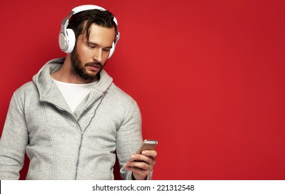 Portrait Of Young Man With Headphones