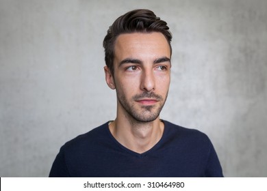 Portrait Of A Young Man Looking To The Right