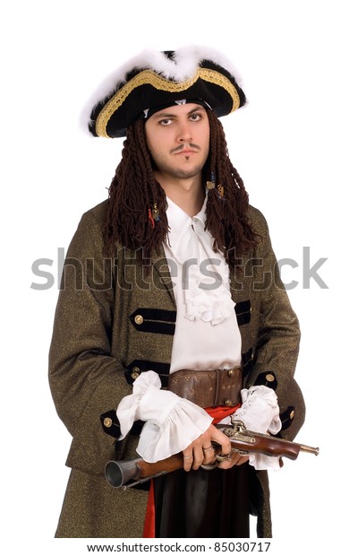 Portrait Young Man Pirate Costume Stock Photo 85030717 | Shutterstock