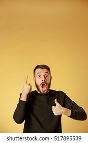 Portrait Of Young Man With Shocked Facial Expression