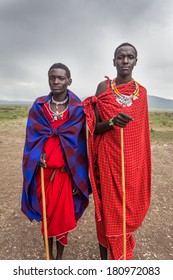Portrait of  young  Masai 