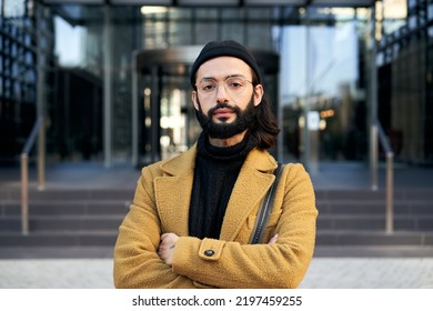 Portrait of young new workers facing serious at camera. Entrepreneur hipster people  - Shutterstock ID 2197459255