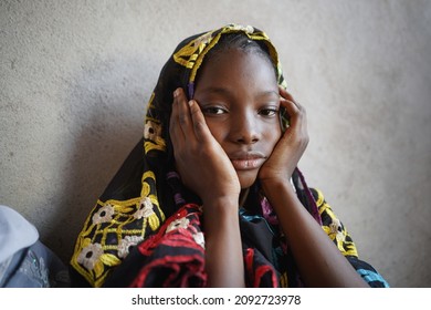 Portrait Young Sad African Girl Lost Stock Photo 2092723978 | Shutterstock