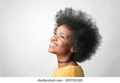 Portrait Of Young Smiling Black Woman