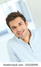 Portrait of young smiling man