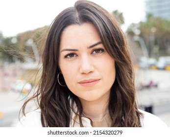 Portrait Of A Young Spanish Business Woman Looking At Camera