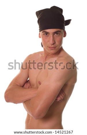 Similar – Image, Stock Photo sports guy in a military cap