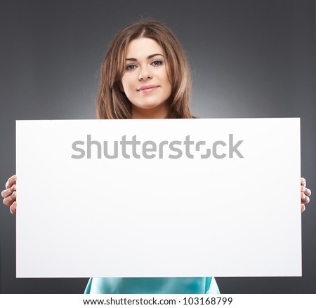 Similar – Image, Stock Photo Young woman holding paper flowers over her eyes