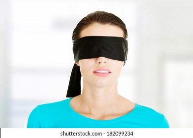 Portrait Of The Young Woman Blindfold