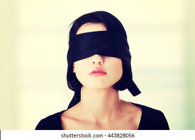 Portrait Of The Young Woman Blindfold