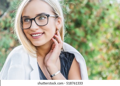 Young Woman Glasses Stock Images Royalty Free Images Vectors
