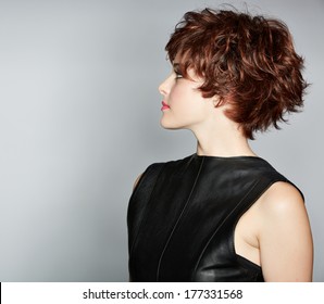 4 Pixie Haircut For Thick Curly Hair Short Hairstyles Thick Images, Stock  Photos & Vectors | Shutterstock