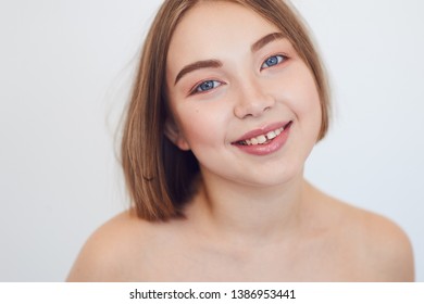 Portrait Of The Young Women With Diastema