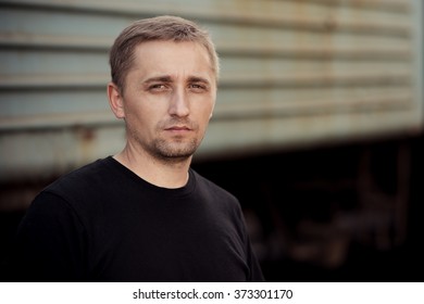 portrait of young worker