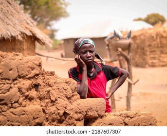 A Portrait Of Zhuru Sumayyah Taken On April 25th 2022, At Budu Village In Paikoro Local Government Area Of Niger State Nigeria.