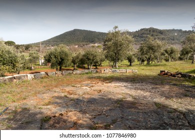 Portugal Alentejo Threshing Floor Scenery