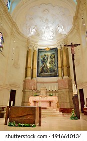 Portugal, Fàtima, December 2019
interior of the Sanctuary of Fátima, located in Cova da Iria on the site of the apparitions of Mary, mother of Jesus, to three young shepherds in 1917