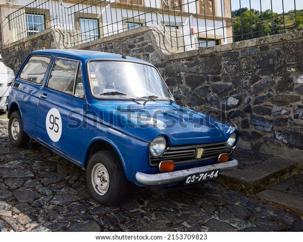 Bragança (Portugal), May 6, 2022. Honda 600. Old\
Japanese-made utility car. Due to its small size, it was very agile\
in urban traffic. It had two cylinders and was the first Honda in\
America.