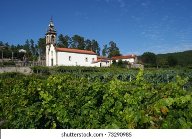 Portugal Minho Region  Beautiful Baroque Church In Vineyard Near Guimaraes