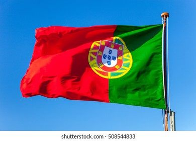 Portugal National Flag Flying Wind Stock Photo 508544833 | Shutterstock