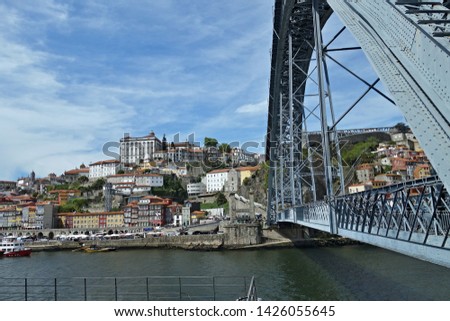 Similar – View to the old town Porto and Ponte Dom Luís I