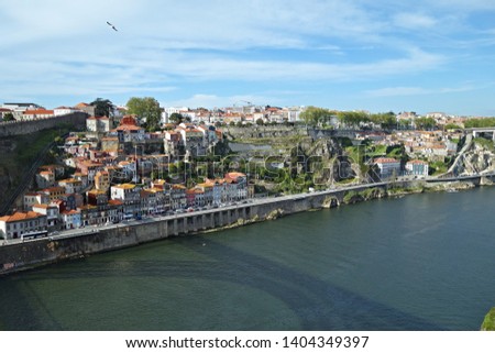 Portugal-view of Porto city and river Douro