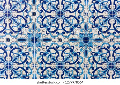 Portuguese azulejos design - Shutterstock ID 1279978564