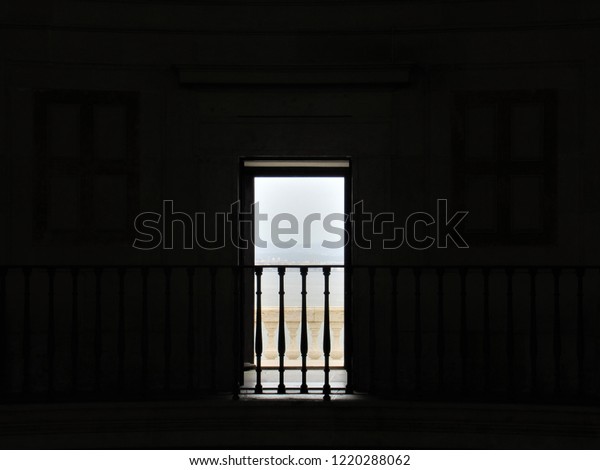 Portuguese Door Balcony Facing River Stock Photo Edit Now 1220288062