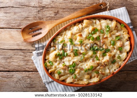 Similar – Image, Stock Photo Cod and potato casserole in sauce