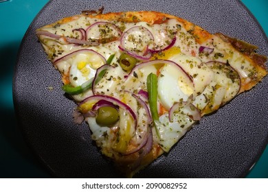 Portuguese pizza made in a wood-fired oven - Powered by Shutterstock