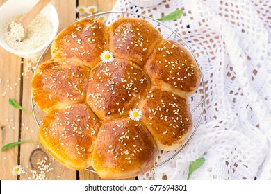 Portuguese Sweet Bread Hawaiian Sweet Rolls With Sesame Seeds