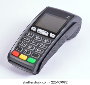 POS Payment GPRS Terminal, Isolated On White  