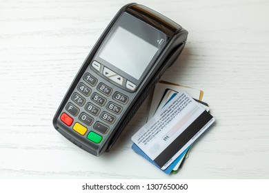 Pos Terminal Payment Machine Credit Card Stock Photo 1307650060 ...