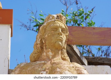 Poseidon Statue On Calpe Beach