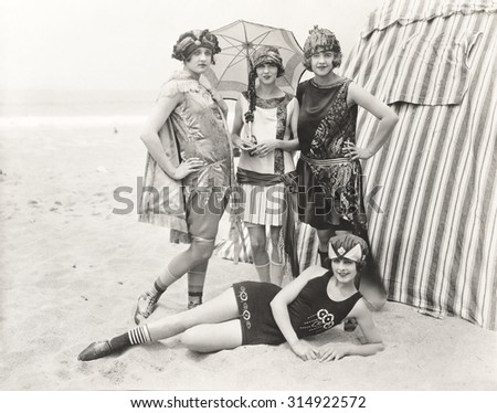 Posing at the beach