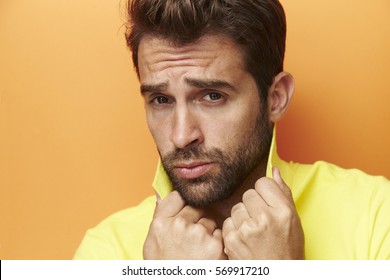 Posing Guy In Yellow, Portrait