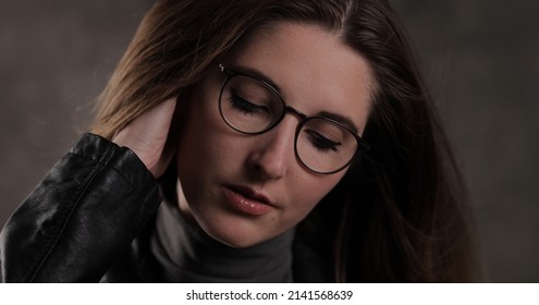 Posing For A Photo Shoot - Young Woman In Her Mid - 20s - Studio Photography