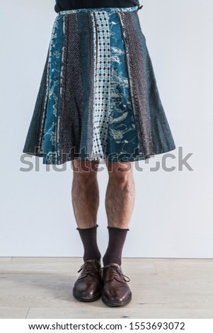 posing wearing weird funny unisex fashion 