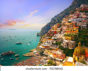 Positano, amalfi, Italy - Shutterstock ID 702788542
