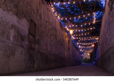 Positano, Italy - 16/12/2016: via del Palazzo - Shutterstock ID 540387649
