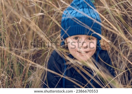 Similar – Foto Bild mädchen auf wiese Glück