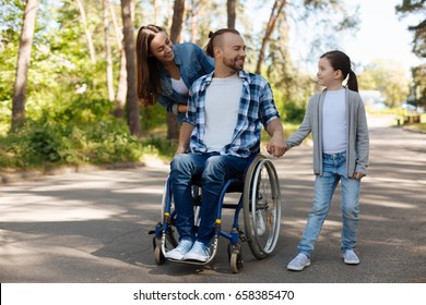 Positive delighted family going for a walk - Powered by Shutterstock