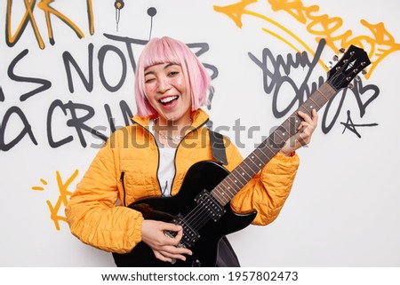 Similar – Image, Stock Photo Strings of a guitar