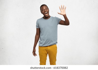 5,335 Man Waving His Hands Images, Stock Photos, 3D objects, & Vectors ...